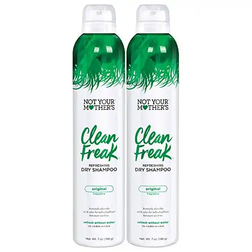 Not Your Mother's Clean Freak Original Dry Shampoo (2-Pack) - 7 oz - Refreshing Dry Shampoo - Instantly Absorbs Oil for Refreshed Hair