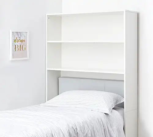 Decorative Shelf - Over Bed Shelving Unit - White