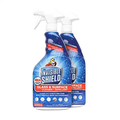 Invisible Shield Glass & Surface Cleaner and Repellent 32 fl. oz. Cleans and Protects against future dirt on multi surfaces by UNELKO- Clean-X (2)