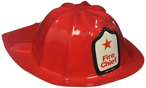 Rhode Island Novelty Plastic Firefighter Chief Hat (Set of 24)