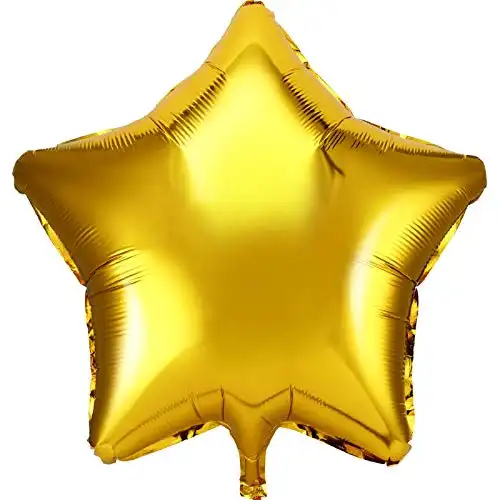 12 Pieces 36 Inch Foil Star Balloons Star Balloons Foil Pentagram Balloons for Birthday Anniversary Party Wedding Bridal Shower Engagement Photo Shoot (Gold)