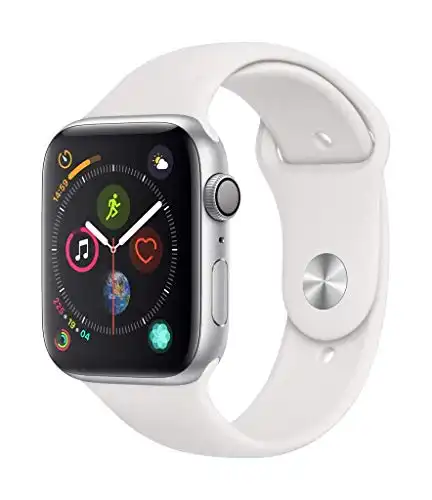 Apple Watch Series 4 (GPS, 44mm) - Silver Aluminum Case with White Sport Band