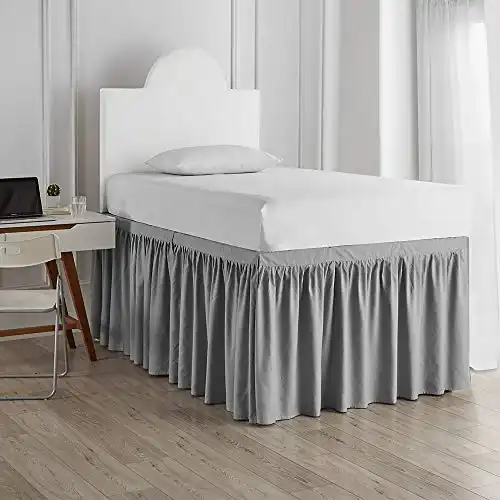 Bed Skirt Twin XL (3 Panel Set) - Alloy Gray