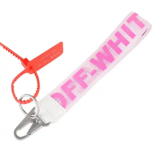OFF WHlTE Keychain Strap, Landyard Assecories Keys Fashionable Lanyard Key Wrist Cool Lanyard Great Gift for Teenagers and Students