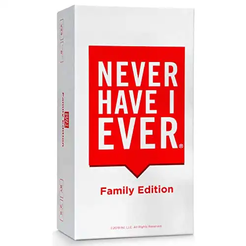 Never Have I Ever Family Edition Family Friendly Party Game: Share Stories and Create Precious Memories with This Fun Card Game for Game Nights, for 3+ Players, Ages 8+