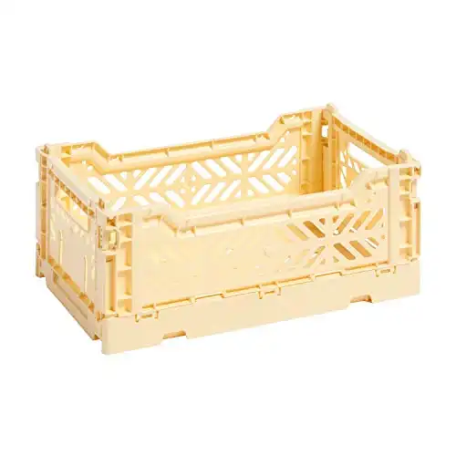 Hay Colour Crate S Transport Box, 26,5cm, Light Yellow