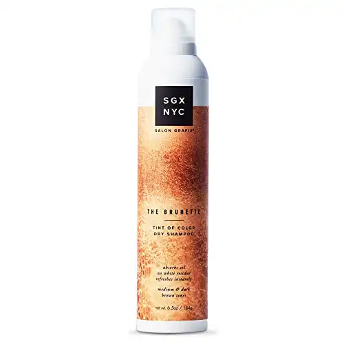 SGX NYC Brunette Dry Shampoo - 6.5 Oz - For Darker Hair Colors Or Roots - Instantly Revitalizes and Refreshes Hair for Volume Between Washes - Sulfate and Paraben Free, Clear