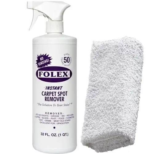 FOLEX Cemko Cleaning Cloth Instant Carpet Spot Remover Kit, 32oz