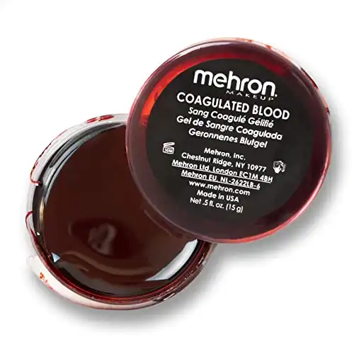 Mehron Makeup Coagulated Blood | Fake Blood Makeup | SFX Makeup for Halloween | 0.5 oz (14 g)