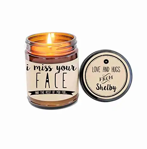 Long Distance Relationship Gift Missing You I Miss Your Face Candle Gift LDR Gift for Boyfriend Gift for Girlfriend Holiday Gift Miss You