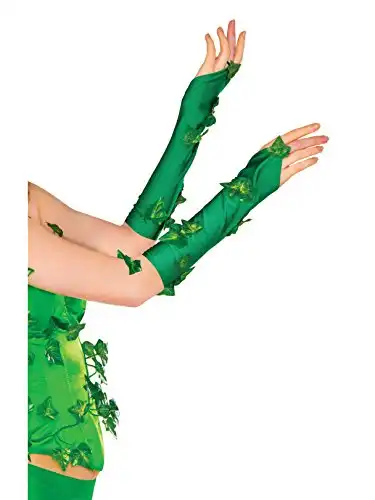 Rubie's 38033_NS 38033 Women's DC Comics Poison Ivy Glovelette Costume, One Size, Green