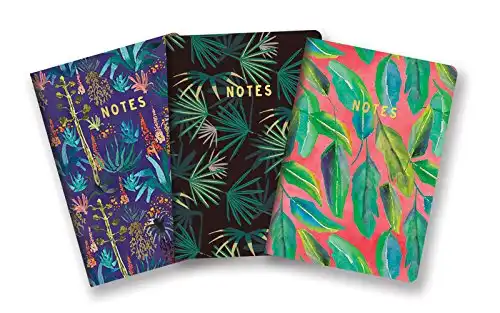 Studio Oh! Notebook Trio with Three Coordinating Designs, Justina Blakeney Botanical Collection, NT017
