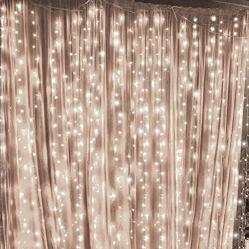 Twinkle Star, 8.26 Inches Indoor Outdoor, LED String Light for Christmas Wedding Party Home Garden Bedroom Wall Decoration (White)