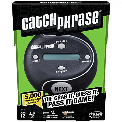 Hasbro Gaming Catch Phrase Game, Handheld Electronic Games, Christmas Gifts or Stocking Stuffers for Teens, Ages 12 and Up