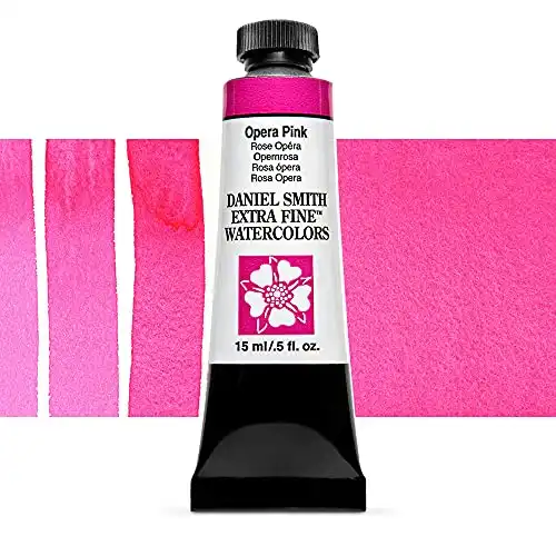 Daniel Smith 284600198 Extra Fine Watercolor 15ml Paint Tube, Opera-Pink, 0.5 Fl Oz (Pack of 1)