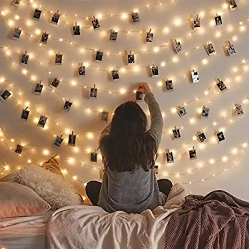 Vont Starry Fairy String Lights, 66FT, 200 LEDs, Bedroom Decor, Wall Decor, USB Powered, Bendable Copper Twinkle Lights, Indoor Outdoor Use, Lighting for Wall, Patio, Tapestry