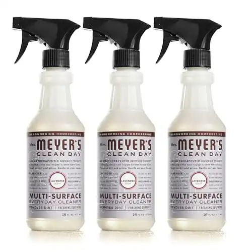 Mrs. Meyer's Clean Day Multi-Surface Everyday Cleaner, Cruelty Free Formula, Lavender Scent, 16 oz- Pack of 3