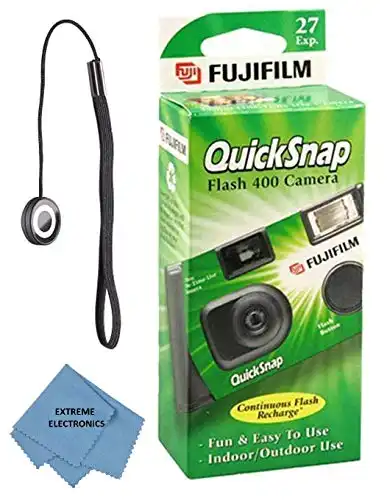 Extreme Electronics Quicksnap Flash 400 Single-Use Camera with Flash