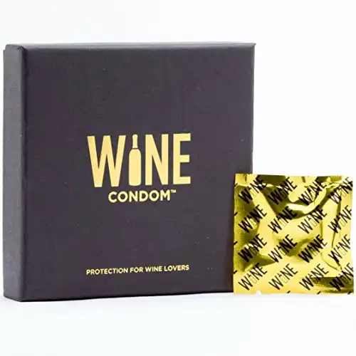The Original Wine Condoms | Wine & Beverage Bottle Stopper | Air-Tight Grip | Prolong Beverage Freshness | FUNctional Novelty Gift | Food Grade 100% Rubber Latex | Tuxedo Black | Set of 6