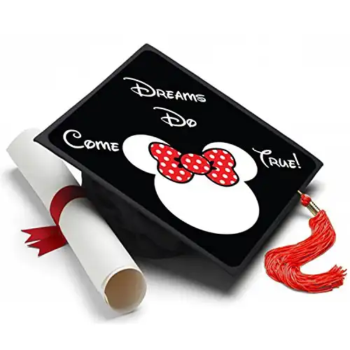 Tassel Toppers Minnie Mouse Grad Cap Decorated Grad Caps and Graduation Accessories