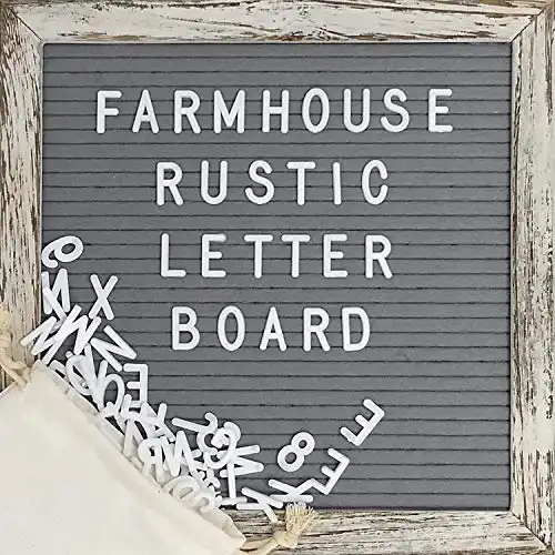 Felt Letter Board with Letters Numbers Pre Cut 10x10 Inch, First Day Of School Board Classroom Decor, Changeable Farmhouse Decor, Baby Announcement Sign Baby Board Message Wifi Password Sign