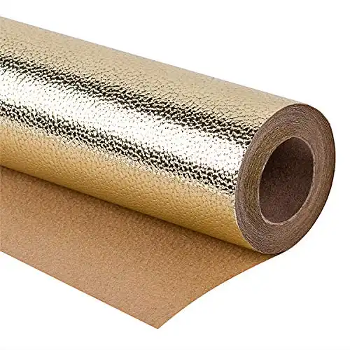 WRAPAHOLIC Wrapping Paper Roll - Sparkle Gold for Birthday, Holiday, Wedding, Baby Shower Wrap - 30 inch x 16.5 feet