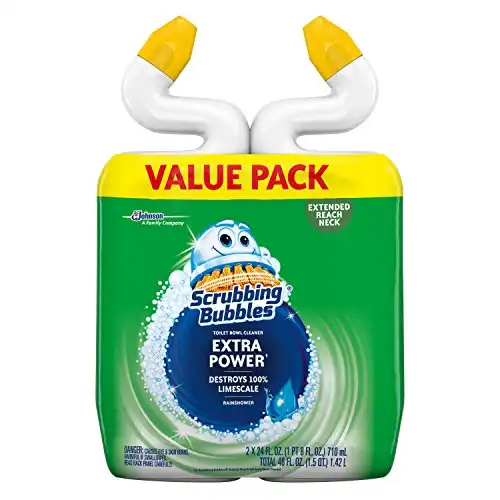 Scrubbing Bubbles Extra Power Toilet Bowl Cleaner, Rainshower, 1 Squeeze Bottle, 24 oz, (Pack of 2)