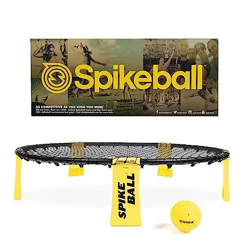 Spikeball The Original Spikeball Kit 1-Ball - Spikeball Game Set - Outdoor Sports & Outdoor Family Games - Includes 1 Ball, 1 Ball Net, Drawstring Bag & Rulebook - Spikeball Set for Lawn &...