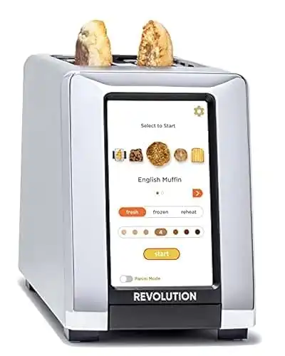 Revolution R180S High-Speed Touchscreen Toaster, 2-Slice Smart Toaster with Patented InstaGLO Technology & Panini Mode