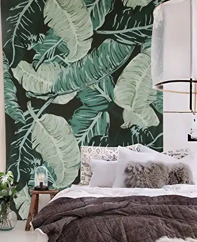 Banana Leaf Wall Tapestry Banana Tapestry Banana Leaf Tapestry Wall Hanging Wall Blanket Bohemian Tapestry Hippie Large Tapestry Indian Tapestry Tapestries Wall Hangings Beach Towels Home Decor