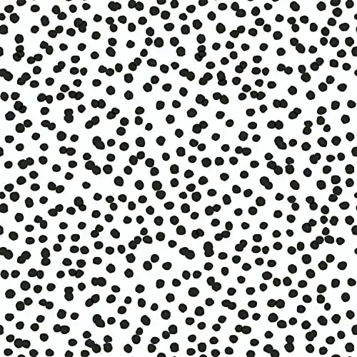RoomMates RMK11406WP Black and White Confetti Peel and Stick Wallpaper