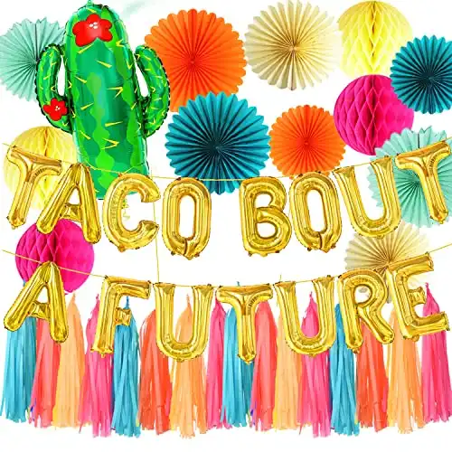 Taco Bout a Future Balloons Fiesta Graduation Decorations 2023/Mexican Graduation Party Decorations/Taco Bout a Future Decorations 2023 Mexican Graduation Party Decorations