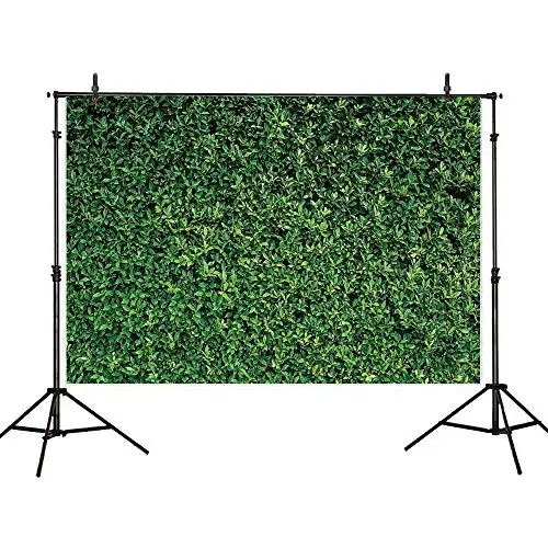 Allenjoy 7x5ft Nature Green Lawn Leaves Backdrop for Photography Grass Pictures Background Spring Party Ground Decor Outdoorsy Theme Newborn Baby Shower Lover Wedding Photo Studio Props