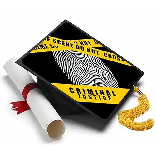 Criminal Justice Grad Cap Topper, Grad Cap Decorations or Graduation Accessory