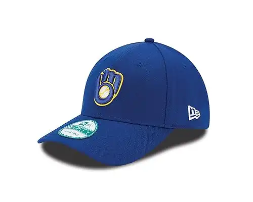 MLB Milwaukee Brewers Alt The League 9FORTY Adjustable Cap, One Size, Royal