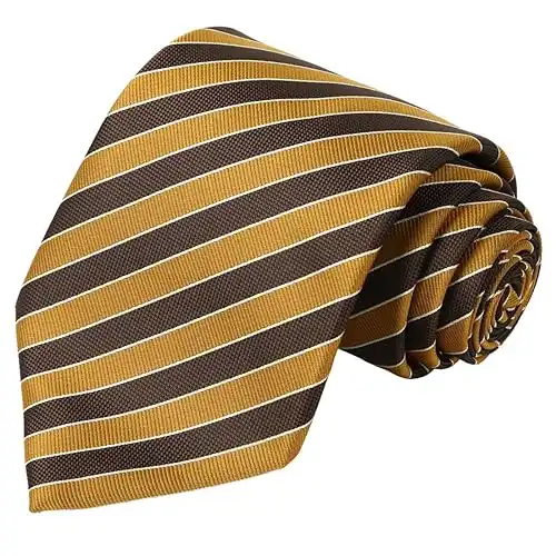 KissTies 63'' Extra Long Mens Tie Checkered Plaid Stripe Classic Necktie