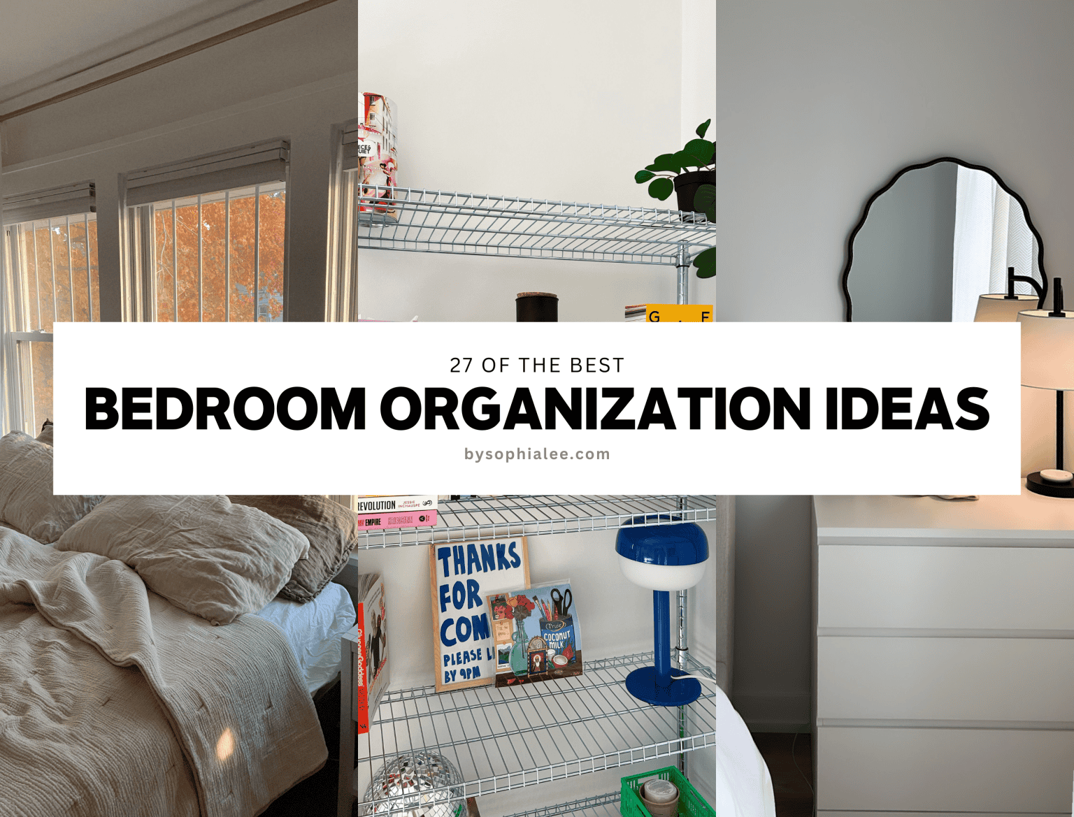 Photo inspiration: Visual Reference: 27 Bedroom Organization Ideas For A Cluttered Room