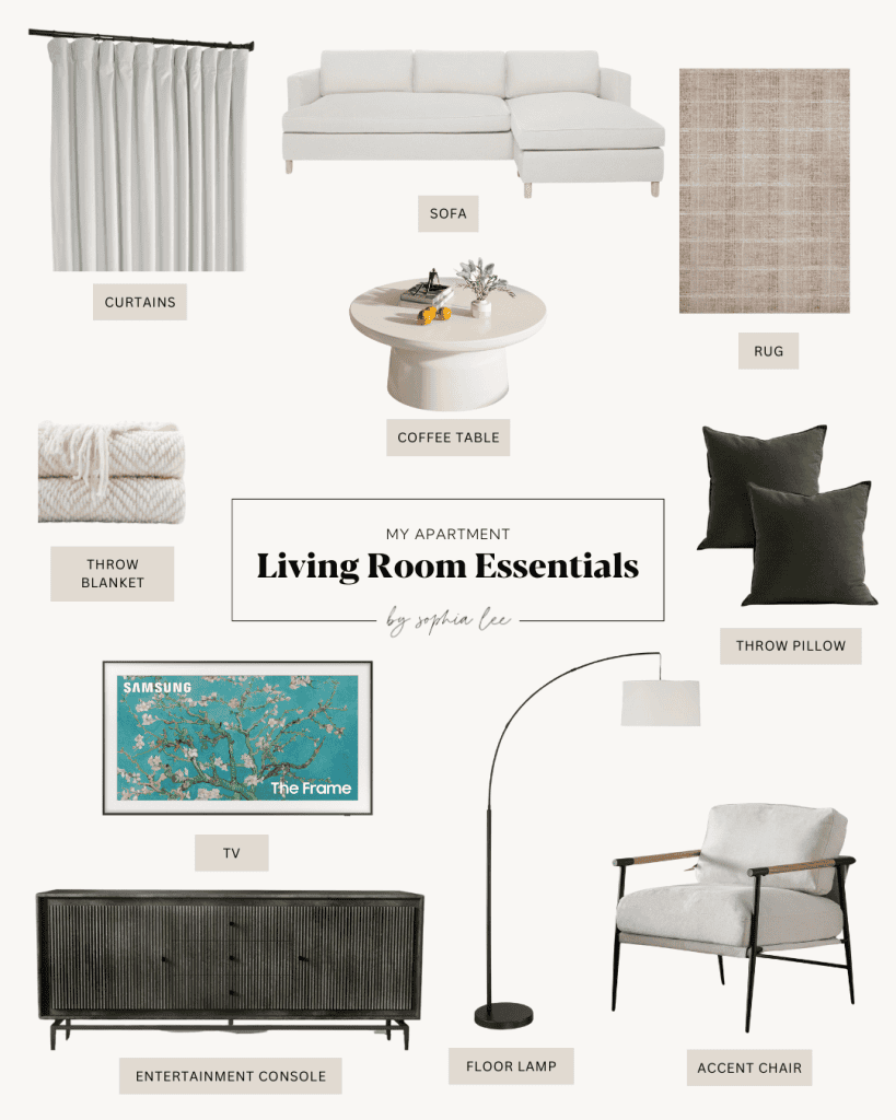 The First Apartment Checklist (with *ONLY Apartment Essentials)