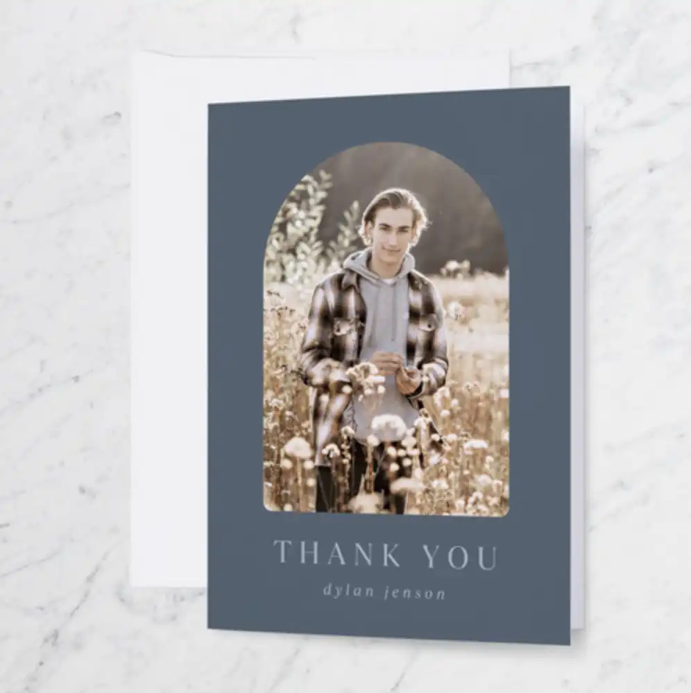 Arch Overlap Thank You Card