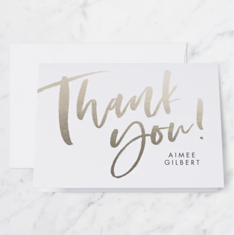 Illustrated Scholar Thank You Card