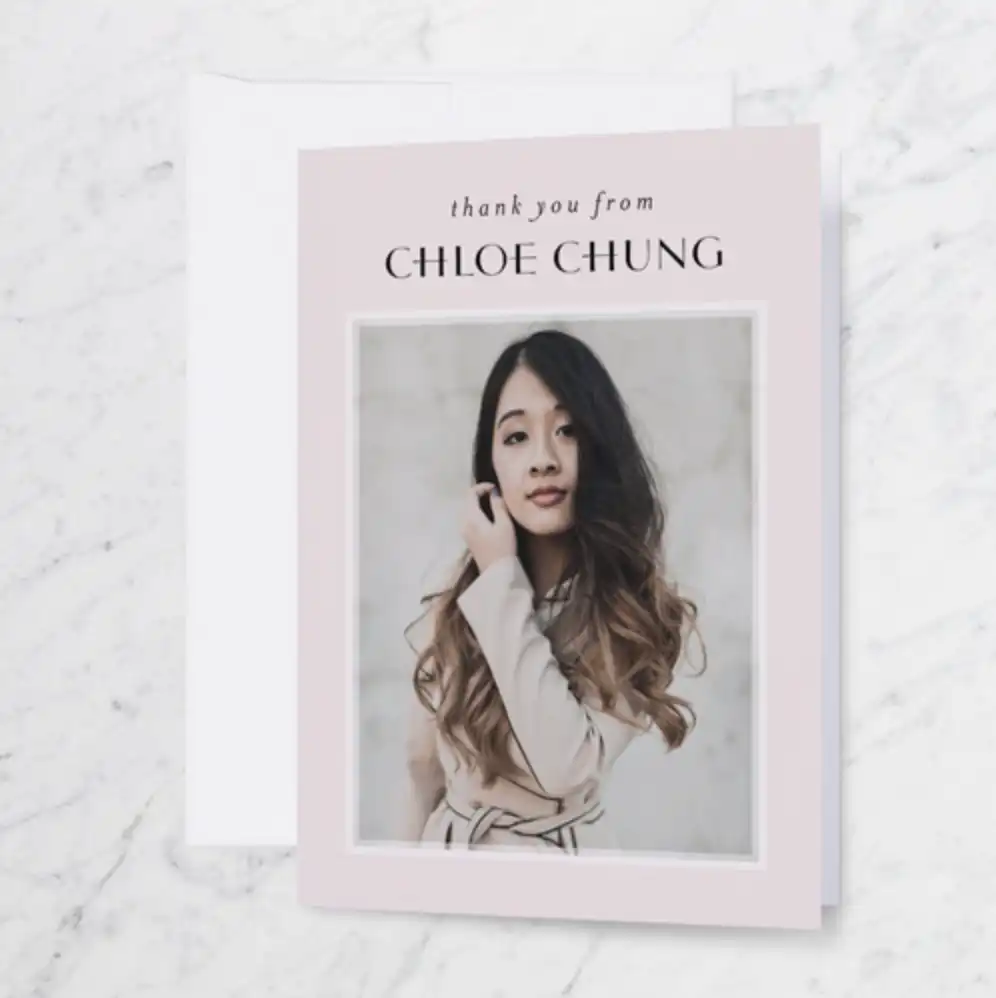 Editable Chic Thank You Cards