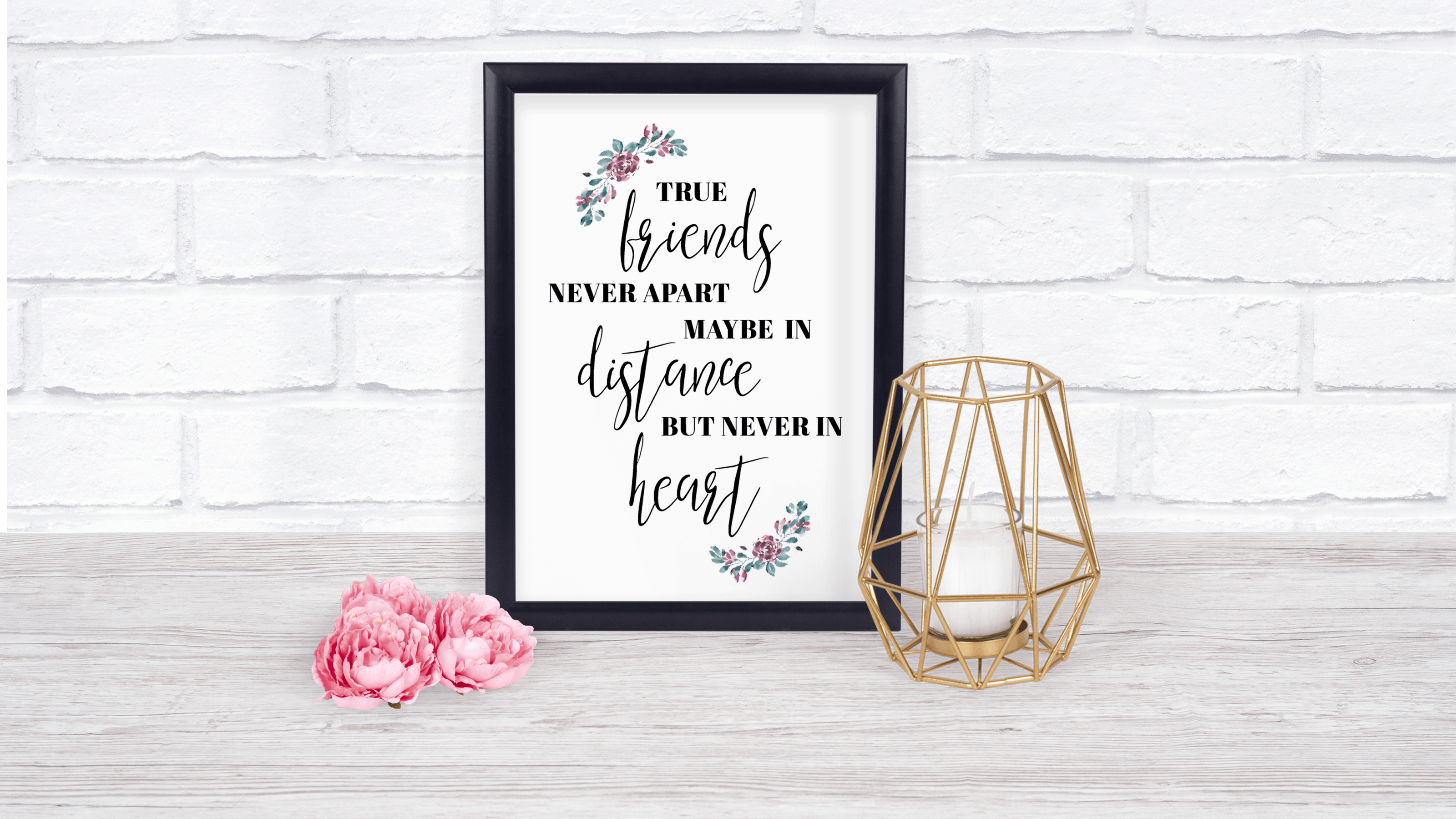 Best Friend Printable Quote Best Friends Are Never Apart 