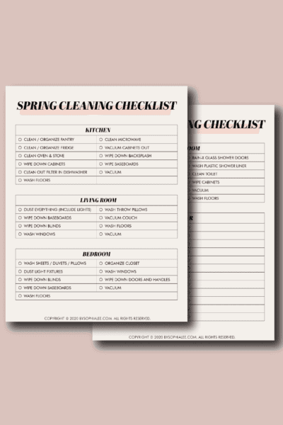 apartment spring cleaning checklist