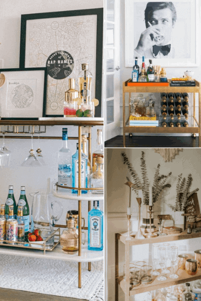 27 Actually Stylish Bar Cart Ideas That’ll Have You Wishing It Was 5:00