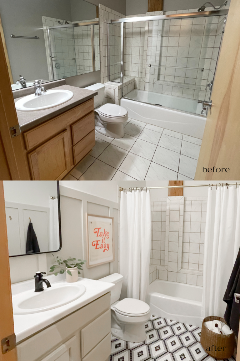 How We Transformed This Small Bathroom On A Major Budget
