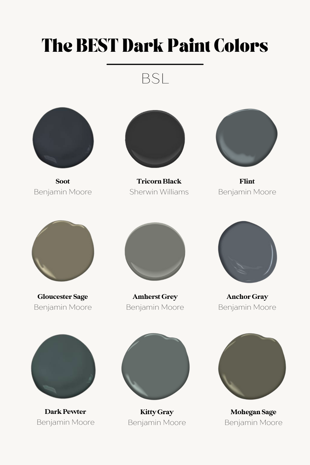 best dark paint colors