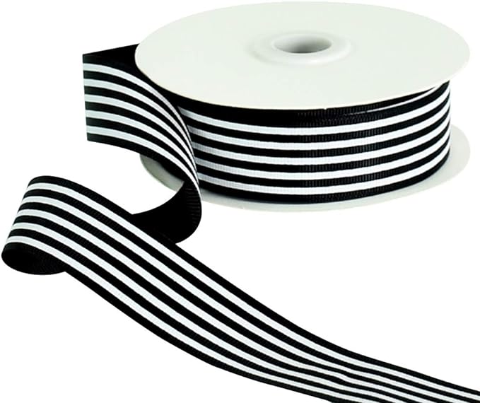black and white ribbon