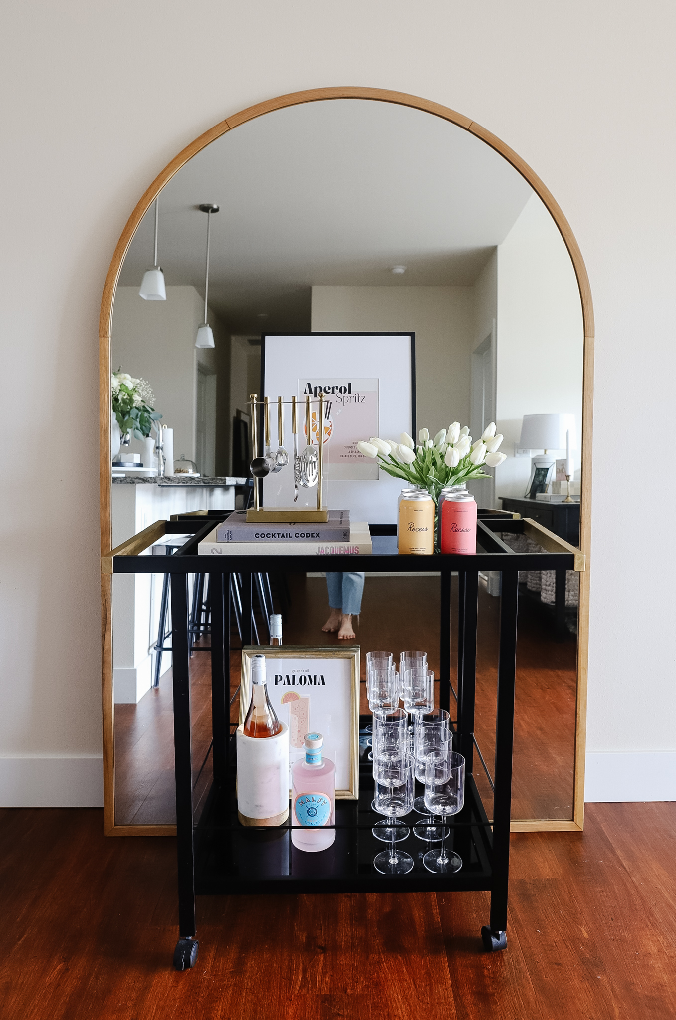 How to Turn Your Bar Cart Into a Statement Piece