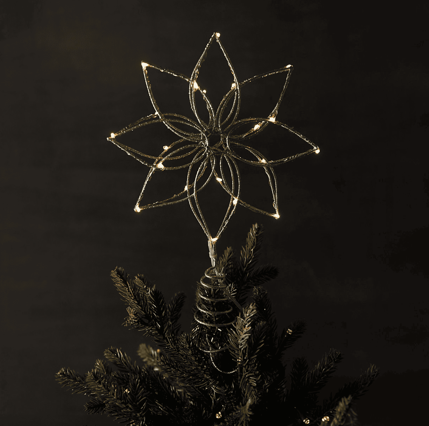 christmas tree star silver