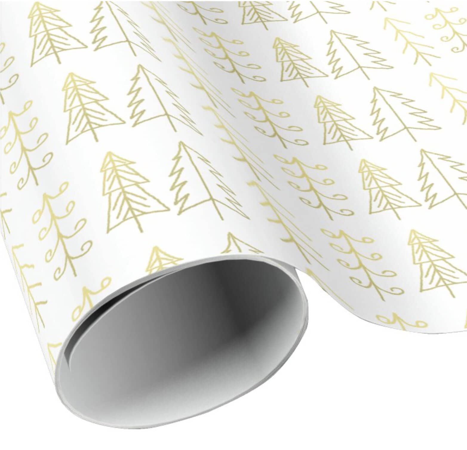 gold christmas wrapping paper